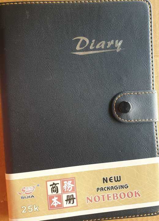 Black Color Clip Lock Diary with pen By Mitrata
