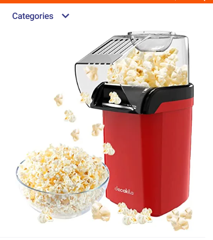 New Popcorn Made By Hot Air Home Mini Retro Popcorn Maker Machine