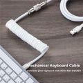 Computer Keyboard Accessories 3 Meter Port Braided Thread Mechanical Keyboard Cable Type C Cable Mechanical Keyboard Wire Keyboard Coiled Cable. 