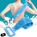 Silicone Back Scrubber for Shower: Bath Body Brush for Dead Skin Removal. 