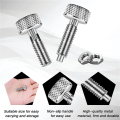 NAMUNY 4 Pcs Hand Retractable Spring Plunger Stainless Steel Lock Out M6 Type for Rolling Toolbox Packout. 
