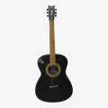 Givson Glossy Black 150 Acoustic Guitar-40" | Black Maplewood Acoustic Guitar | Black Acoustic Guitar For Beginners. 