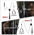 Lat Pull Down Set with Triceps Rope and Pulley - Home Workout Equipment. 