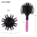 DISICHEN Luxury 3D Round Hair Brush Hair Styling Comb Salon Make Up 360 Degree Ball Styling Tools Detangling Hairbrush Heat Resistant Women Comb. 