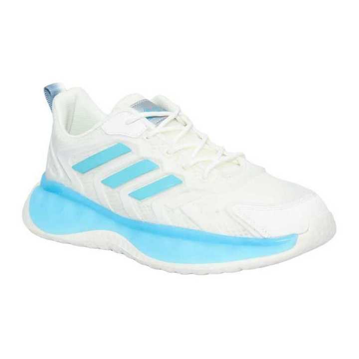 Men Synthetic Sport Sneakers with Lace-Up Closure, Light blue Color