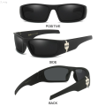 S_way Vintage Biker Gangster Style Polarized Sunglasses Driving Riding West Coast Hip-Hop Shades Wraparound Sun Glasses for Men. 