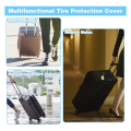 8Pcs Luggage Wheel Covers, Silicone Luggage Cover Protector Suitcase Wheel Covers, Silent Protection Luggage Compartment. 