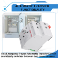 Uninterruptible Power Supply Emergency Power Automatic Switch Toggle Dual Power Automatic Switch 2P 63A 110V 2P 2PCS Power Grid. 