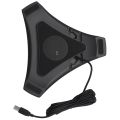 G95 Mini USB Desktop Computer Conference Omnidirectional Microphone Mic Speaker Speakerphone for Business Video Meet. 