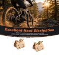 2 Pairs Durable Metal Bicycle Disc Brake Pads High-Performance Long-Lasting E-bike Brake Pads Easy To Install Lightweight Replacement Brake Pads for Ridstar Q20/ Q20mini/ Q20 Pro/ Mn26/ H20 Pro/ Dc26 Electric Bikes E-Bike Brake System Use. 