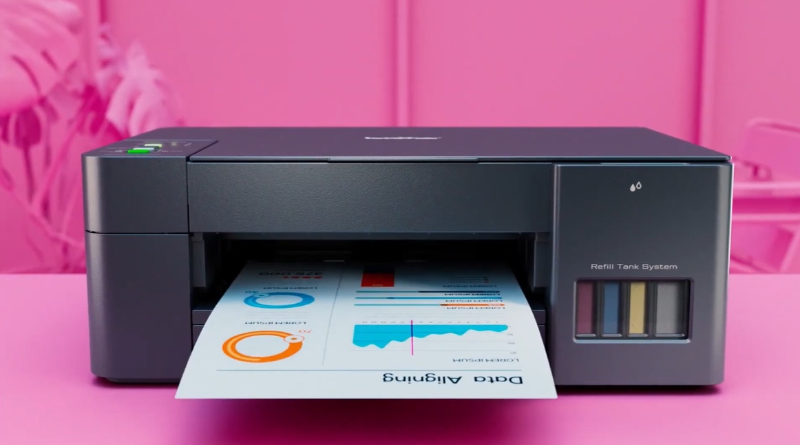 Printer Brother DCP-T420W All-In One ( Copy, Print & Scan ) Ink Tank Refill System, Wireless Feature  Inkjet Printer