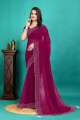 Awafu Embellished Georgette Saree. 