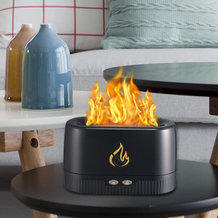Fire Flame Aroma Diffuser For Rooms USB Mist Humidifier Aromatherapy for Spa/Home/Yoga/Office/Bedroom - LA0630