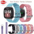 Renyuan 【Top-Rated Product】Strap For Fitbit Versa 3/Sense Smart Bracelet Watch Band Sales promotion Canvas Nylon Replacement Men Women Smartwatch For Versa3 Watchband. 