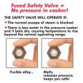 Hawkins Safety Valve for All Hawkins Pressure Cooker 1.5 – 14 Litres | Harazd Prevention Lead Free Pressure Cooker Safety Valve. 