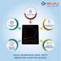 Bajaj Magnifique Tuch 2000-Watt Induction Cooktop. 