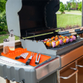Barbeque Grill Accessories Tools for Side Shelf Mat Grill Red Small. 