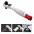 Multifunction Portable Double End Wrench Anti-skid Handle Mini Mini Ratchet Socket Wrench /4 inch Compact 2-In- Wrench Hand Tools. 