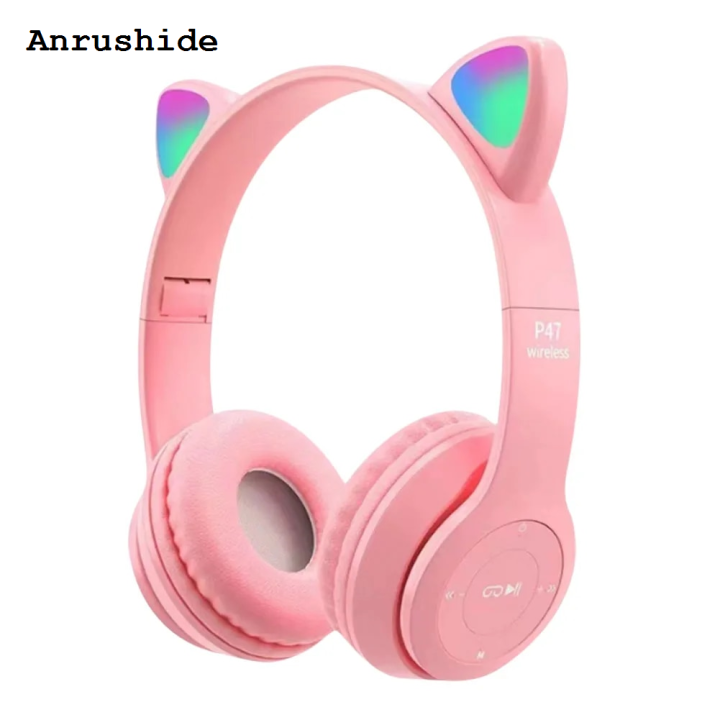 Anrushide%20Cute%20Cat%20Ear%20Headphones%20with%20RGB%20LED%20Light%20Wireless%20Headset%20Kids%20Luxury%20Girls%20Stereo%20Phone%20Music%20Bluetooth%20Headset%20PC%20Gamer%20Gift%20-%20Image%207