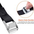 Lashing Straps Tie Down Straps with Zinc Alloy Cam Lock Buckle Up , for Cargo, Gear, Bikes & More (4 Pack). 