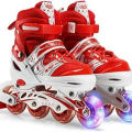 Skate Shoe Single Row Wheels Outdoor Indoor Skate Shoes For Beginners Kids Teens Assorted | Inline Roller Skates For Kids. 