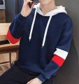 Winter Men'S Navy Hoodies Men'S Jumper Korean Fashion. 