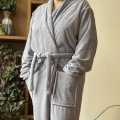 Multicolour Unisex Micro-Fiber Bathrobe/Spa Robe (Color May Vary). 