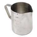 Silver Stainless Steel Milk Pitcher - 350ml | Steaming Frothing Pitchers For Espresso Machines - 350ml | Multifunctional Milk Pitcher. 