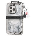 PMH Tech Youngkit Futuristic Magsafe Case For iPhone 14 Plus Circuit Design Protective Cover. 