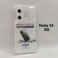 Redmi Note 14 4G , 5G , 14 Pro 5G & 14 Pro Plus 5G Cover(All Different Size) Clear Transparent Shockproof Soft Tpu Cover Case, Note 14 5G , Note 14 Pro / Plus. 