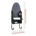 Door Wall Mounted Ironing Board Storage Holder Heat-resistant Hotel Household Electric Iron Hanging Rack Hair Dryer Stand. 