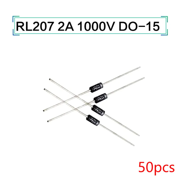 RL207 2A 1000V DO-15 Diode 10-er