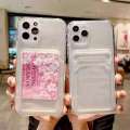 Suitable for Xiaomi POCO X4GT insertion F4 M4Pro M3 X3 NFC X2 F3 set C40 transparent X7 anti drop M6 protective back clip slot change card storage phone case. 