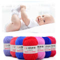 Wenefang Fashion DIY Baby Milk Sweet Soft Cotton Knitting Wool Yarn Thick Fiber Velvet Yarn Hand Knitting Wool Crochet Yarn for DIY Sweater. 
