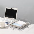 Easy To Assemble Single Layer File Storage Rack Stackable a4 Letter Tray Organizer Space Saving Durable Desktop Document Shelf Office Supplies. 