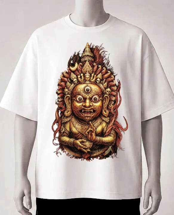 Hayangriv%20Bhairav%20Graphic%20%7C%20Printed%20T-Shirt%20%7C%20White,%20Maroon,%20Cream,black,brown,blue%20-%20Image%206