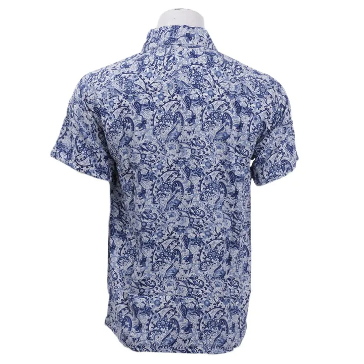 Floral%20Printed%20Polyester%20Half%20Shirt%20For%20Men%20-%20Latest%20Blue%20And%20White%20%7C%20Fashion%20Printed%20Half%20Shirt%20For%20Men%20-%20Image%205