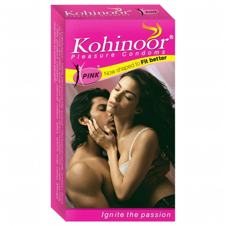 Durex Kohinoor Pink - 10 Condoms | Small Size 170mm / 49±2mm For Secure Snug Fit
