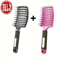 Sutuiying 2pcs Hair Styling Comb Set - Detangling Scalp Massage Brushes Large Curved Design for Quick Drying Suitable for All Hair Types. 