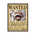 One Piece Anime Bounty Wanted Poster Of Straw Hat Crew and 4 Emperors Yonko (Premium Quality No Blurred Image) Wanted 14 Poster Set. 