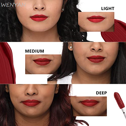 WENYAN%20Plum%20Matte%20In%20Heaven%20Liquid%20Lipstick%20%7C%20Non-Drying%20%7C%20Smudge-Proof%20%7C%20100%25%20Vegan%20Cruelty%20Free%20%7C%20Red-tini%20-%20139%20(Maroon)%20(FROM%20INDIA%20SAB)%20-%20Image%202