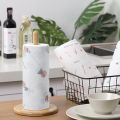 Non-Woven Reusable and Washable Kitchen Printed Tissue Roll Non-stick Oil Absorbing Paper Roll Kitchen Special Paper Towel Wipe Paper Dish Cloth Cleaning Cloth (100 sheets per roll). 