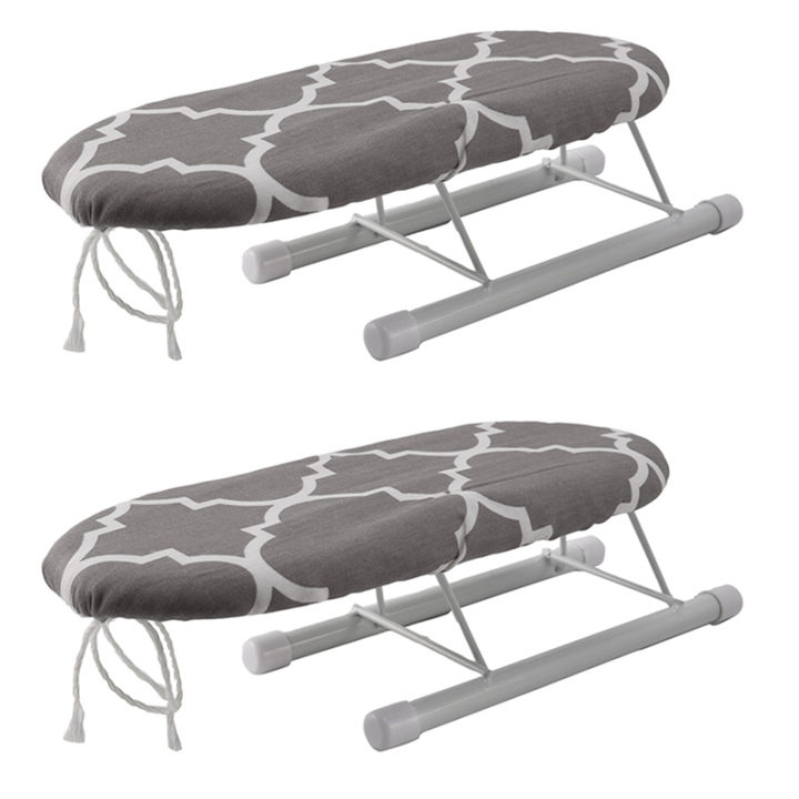 EITGZWAS 2X Folding Ironing Board Home Travel Cuffs Detachable Portable Sleeve Neckline Cuffs Mini Washable Protective Non-Slip-E