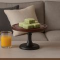 Decorative 8 Inch Wooden Cake Stand High Base Household Fruit Snacks Storage Tray Circular Shape Dessert Pastry Display Stand Party. 
