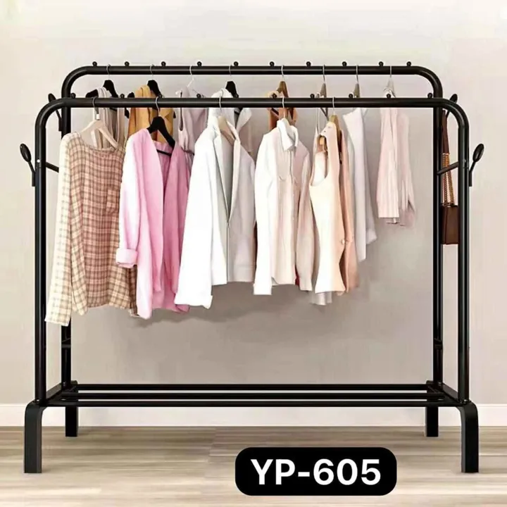 Double%20Big%20Stand%20Hanger%20Clothes%20Hanger,%20Double%20Rod%20Drying%20Rack%20%20Portable%20Full%20Iron%20Body%20Easy%20To%20Install%20Dual%20Rod%20Clothes%20Rack%20-%20Image%205