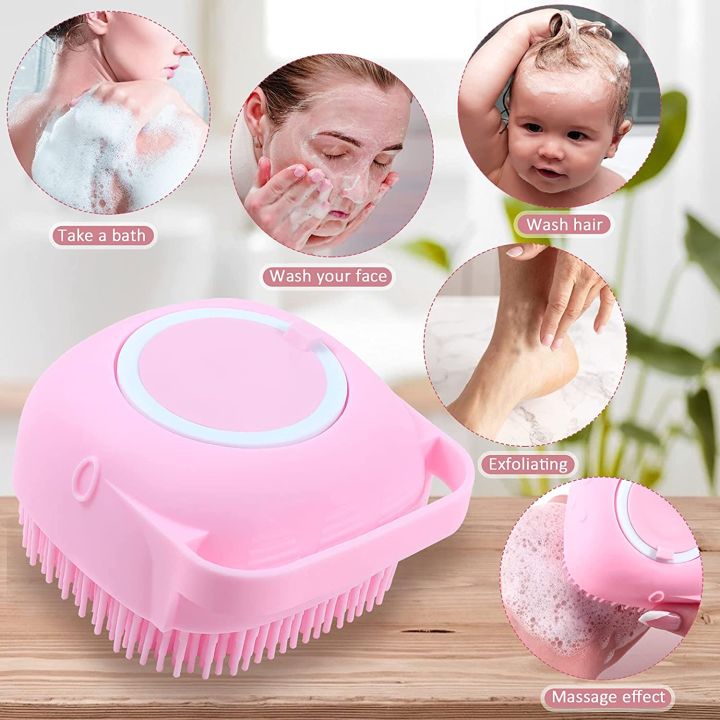 1Pcs%20Silicone%20Massage%20Soft%20Cleaning%20Bath%20Body%20Brush%20With%20Shampoo%20Dispenser%20-%20Pink/Yellow/Blue%20-%20Image%203