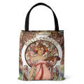 Eco-friendly Canvas Bag Reusable Canvas Digital Printed Tote Bag Handbag for Grocery Shopping Carry Eco-conscious Consumer Market Bag Casual. 
