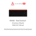 Ajazz NK68 65% Wired Gaming Keyboard. 