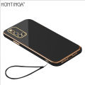 Hontinga for VIVO V19 Back Cover Luxury 6D Plating Frame Shiny Bling Soft Silicone Phone Case. 