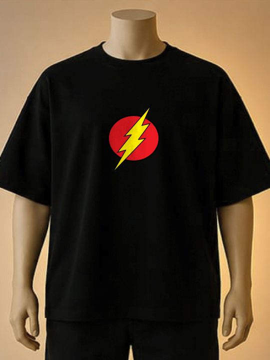 The%20Flash%20Lightning%20Logo%20Printed%20Tshirt%20(Brown,%20Black,%20Maroon,%20White,%20Cream,%20Blue)%20-%20Image%204